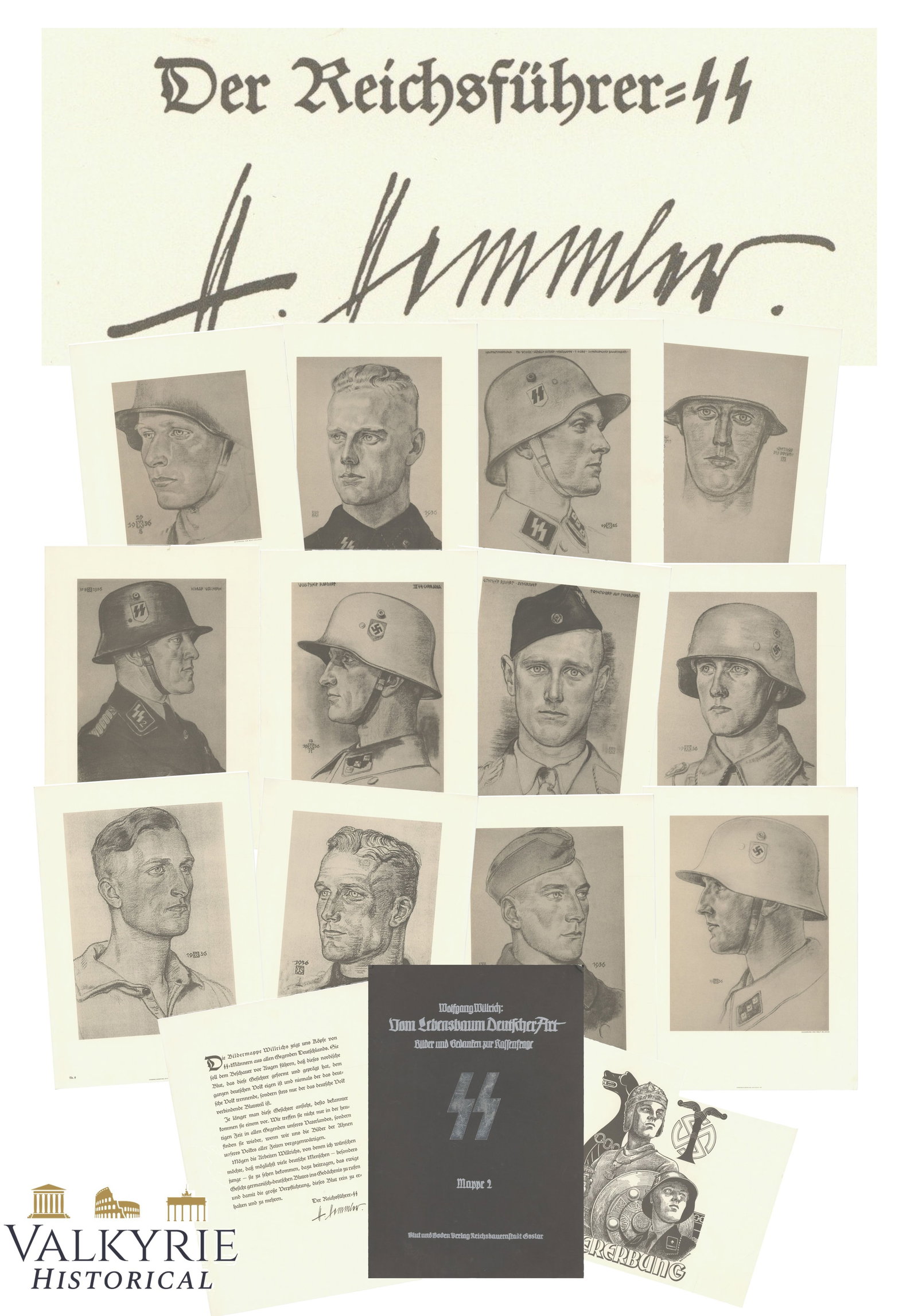 Folder With Prints of Wolfgang Willrich Illustrator - Folder 2. "SS" (1 of 16)