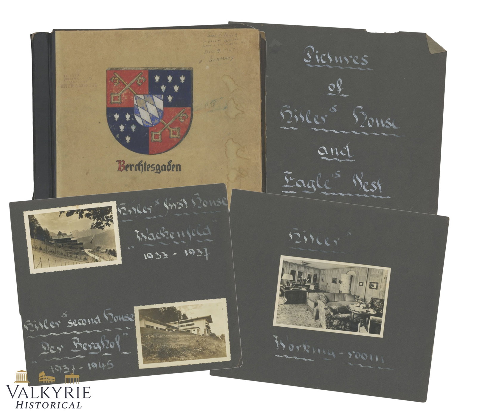 Rare Photo Album by American Soldier With Photos of Eagle's Nest & Berghof in Berchtesgaden: Rare Photo Album by American Soldier With Photos of Eagle's Nest & Berghof in Berchtesgaden. Photos are firstly of the period when they were in perfect condition before the end of the war, in differen
