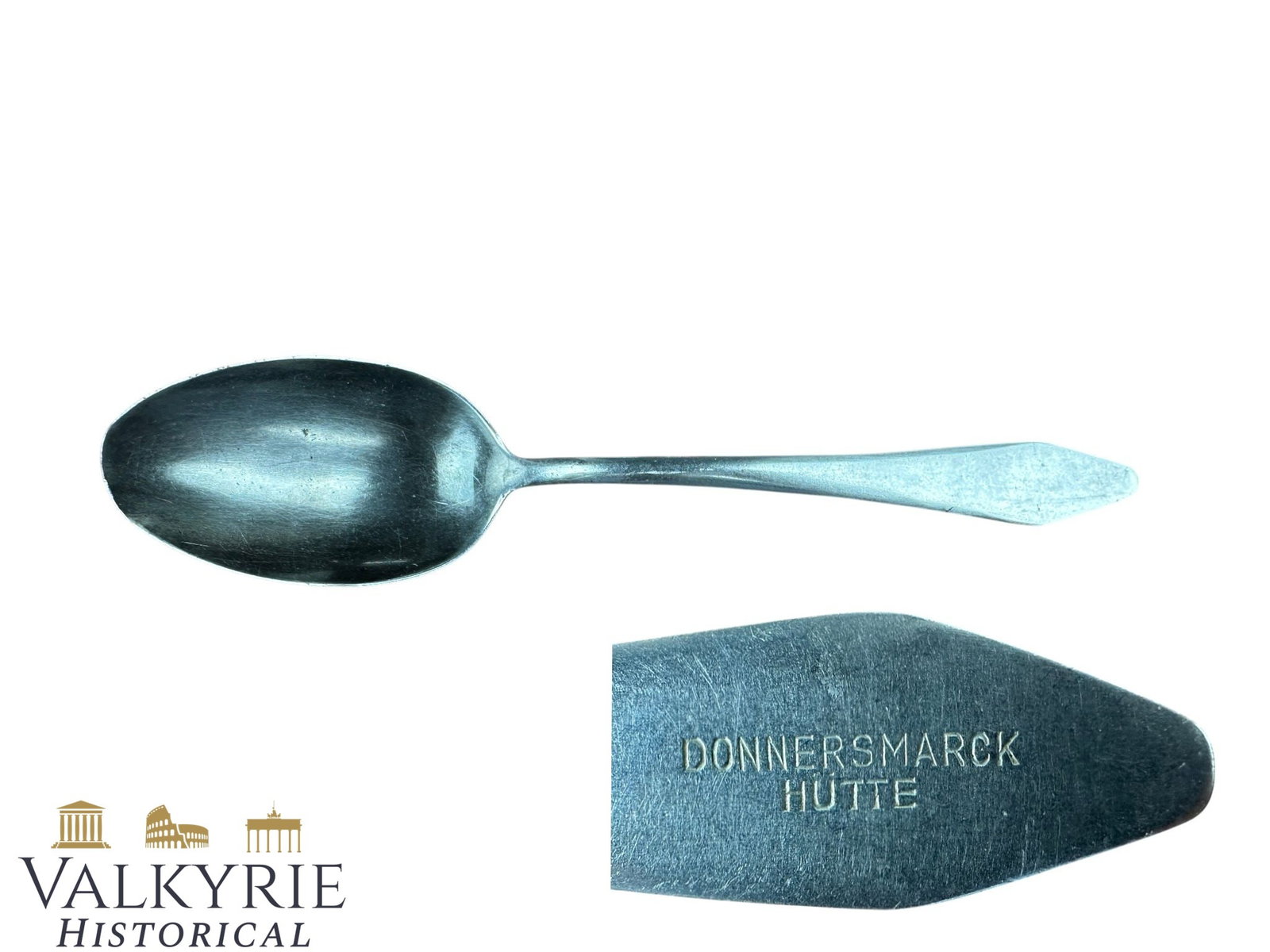 Spoon of the Cantine of the German Ruled Iron Factory "Donnersmackhuette" in Zabrze (Poland): Spoon of the Cantine of the German Ruled Iron Factory "Donnersmarck Huette" in Zabrze (Poland). Shipping flat cost $25 it doesn't matter how many items you win. you pay just $25 for shipping.