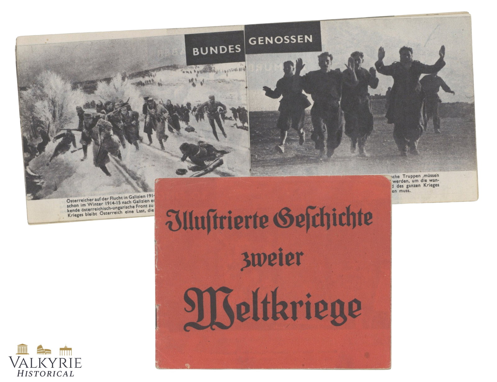 WW2 Allied Anti-German Propaganda Booklet "Illustrated History of the WW2" (1 of 13)