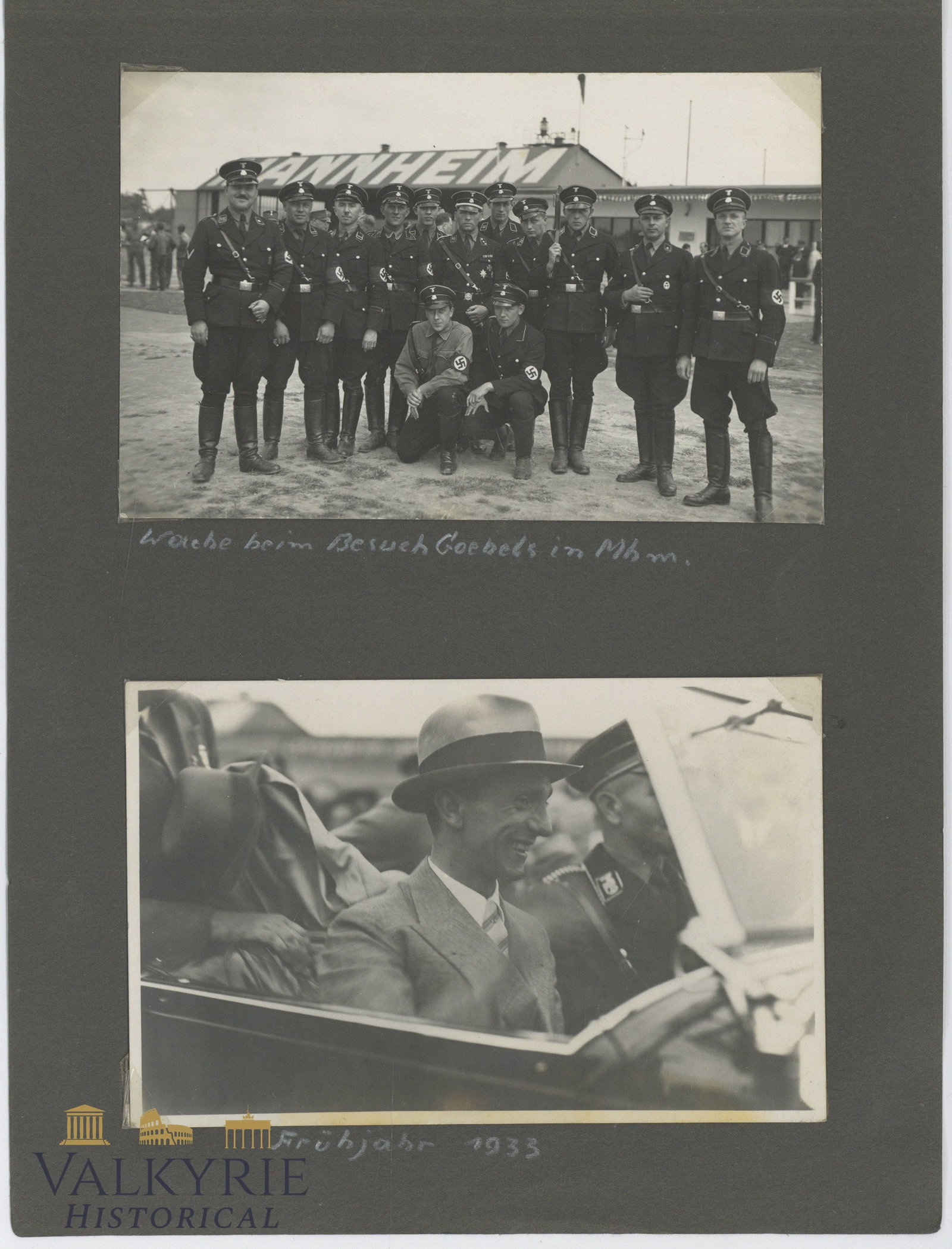 Private Photo Album That Belonged to a German Soldier of the SS - Photos of Goebbels Visit (1 of 20)
