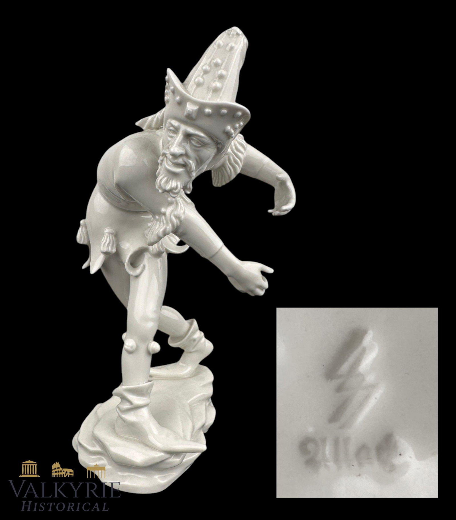 Very Rare and Exclusive German SS Allach Manufacturer Porcelain Figure "Morisk III 1941 The Smart" (1 of 18)