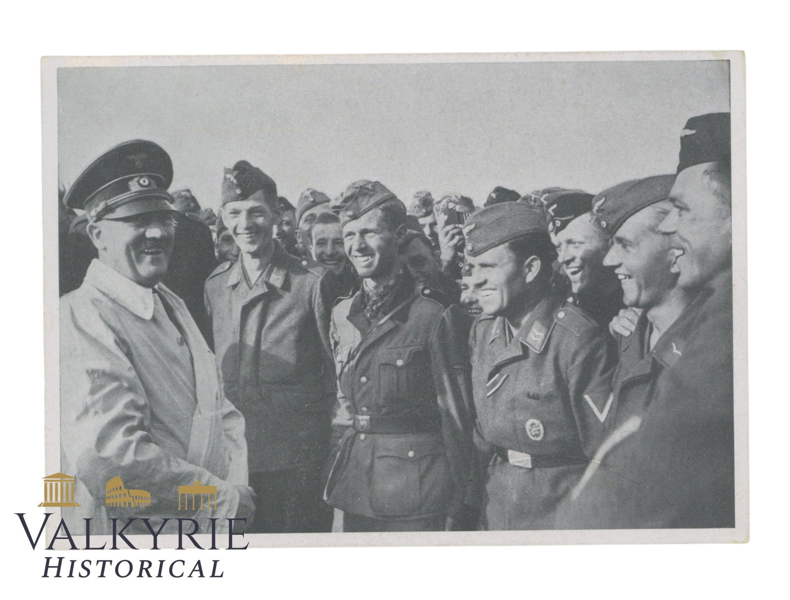 German Postcard With Photo of Hitler in the Le Bourget Airport Near Paris in 1940: German Postcard With Photo of Hitler in the Le Bourget Airport Near Paris in 1940. Non-circulated. Shipping flat cost $25 it doesn't matter how many items you win. you pay just $25 for shipping.