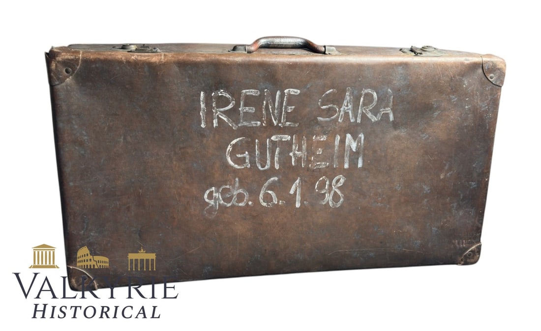 Original WWII Holocaust Era Property Suitcase – Irene Sara Gutheim (1 of 20)