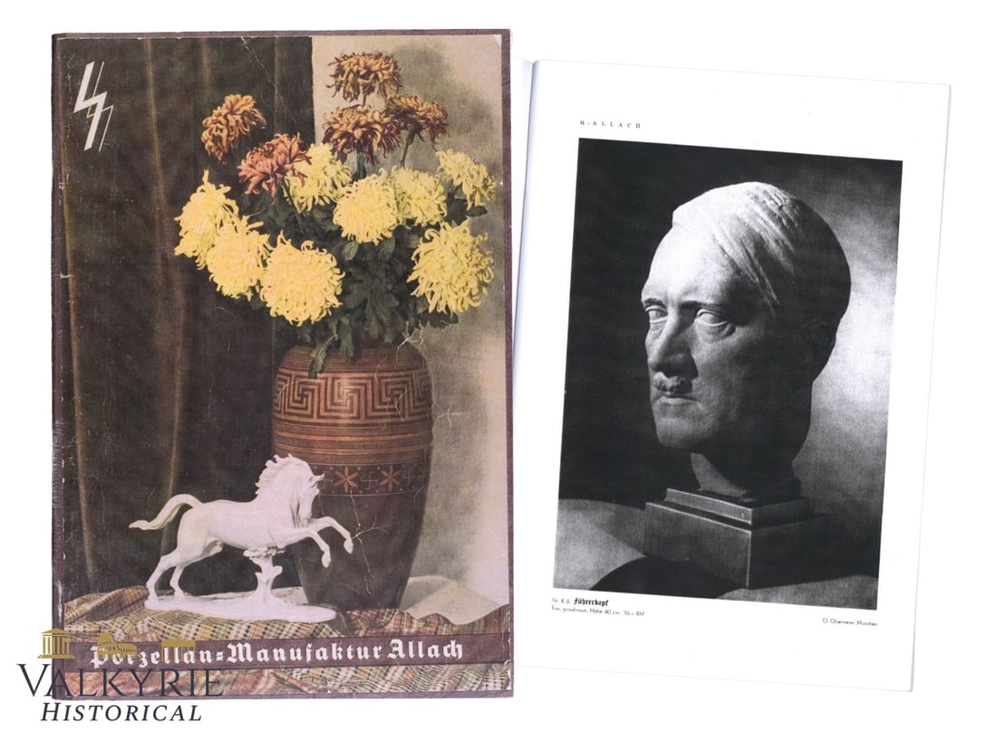 SS Allach Porcelain German Catalog - Reproduction: Famous SS Allach porcelain catalog book, but this one is reproduction copy. SS Allach original catalogs are really scarce and for all collectors is really necessary to have one so that they can