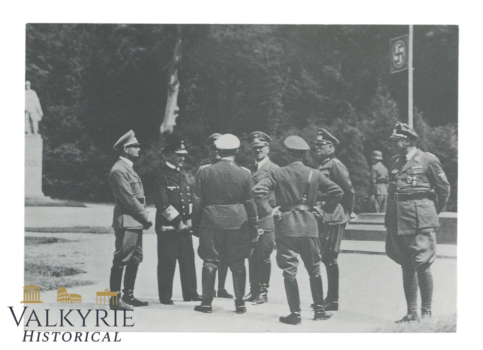 French Propaganda Postcard Capturing the Moment of the Visit of Hitler to France to Compiegne 1940: French Propaganda Postcard Capturing the Moment of the Visit of Hitler to France to Compiegne in 1940, to the site of the Armistice of 1918. Non-circulated. Shipping flat cost $25 it doesn't matter