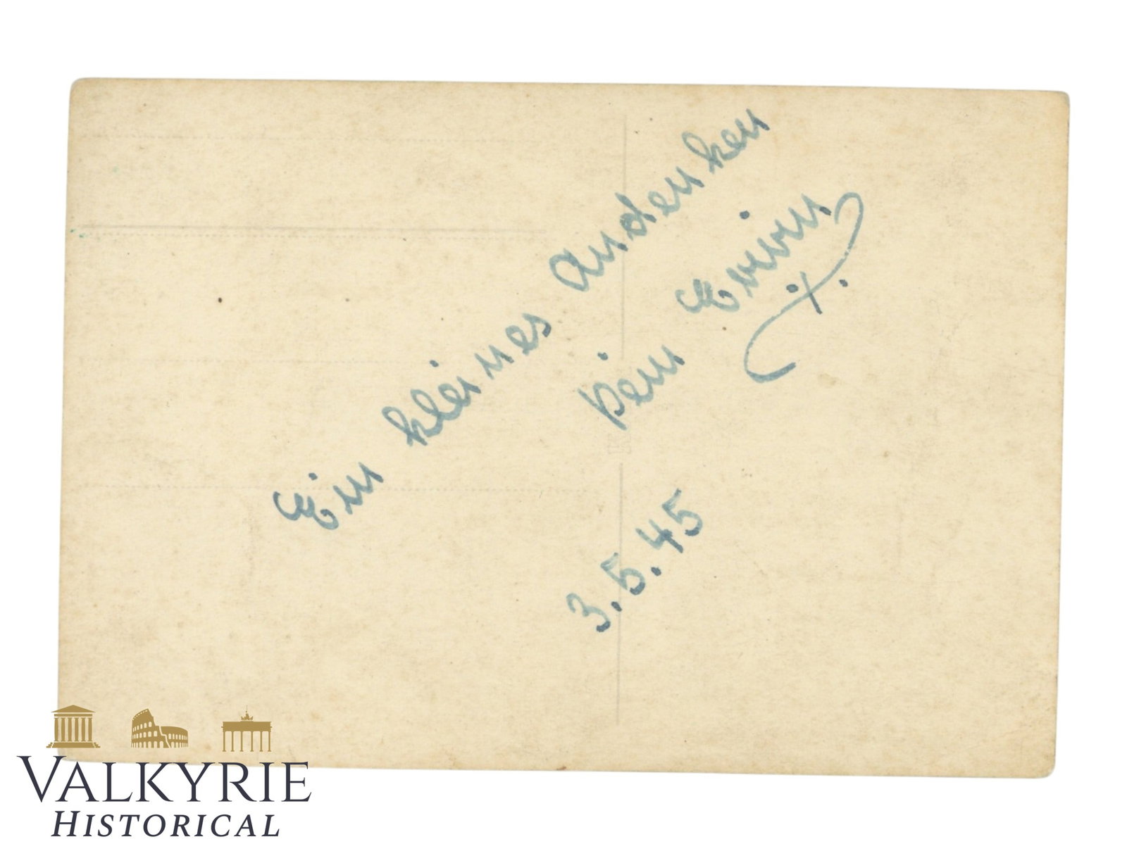 Postcard Size Photo of a German Waffen SS Sturmann Dedicated to Family in May 1945! - 2