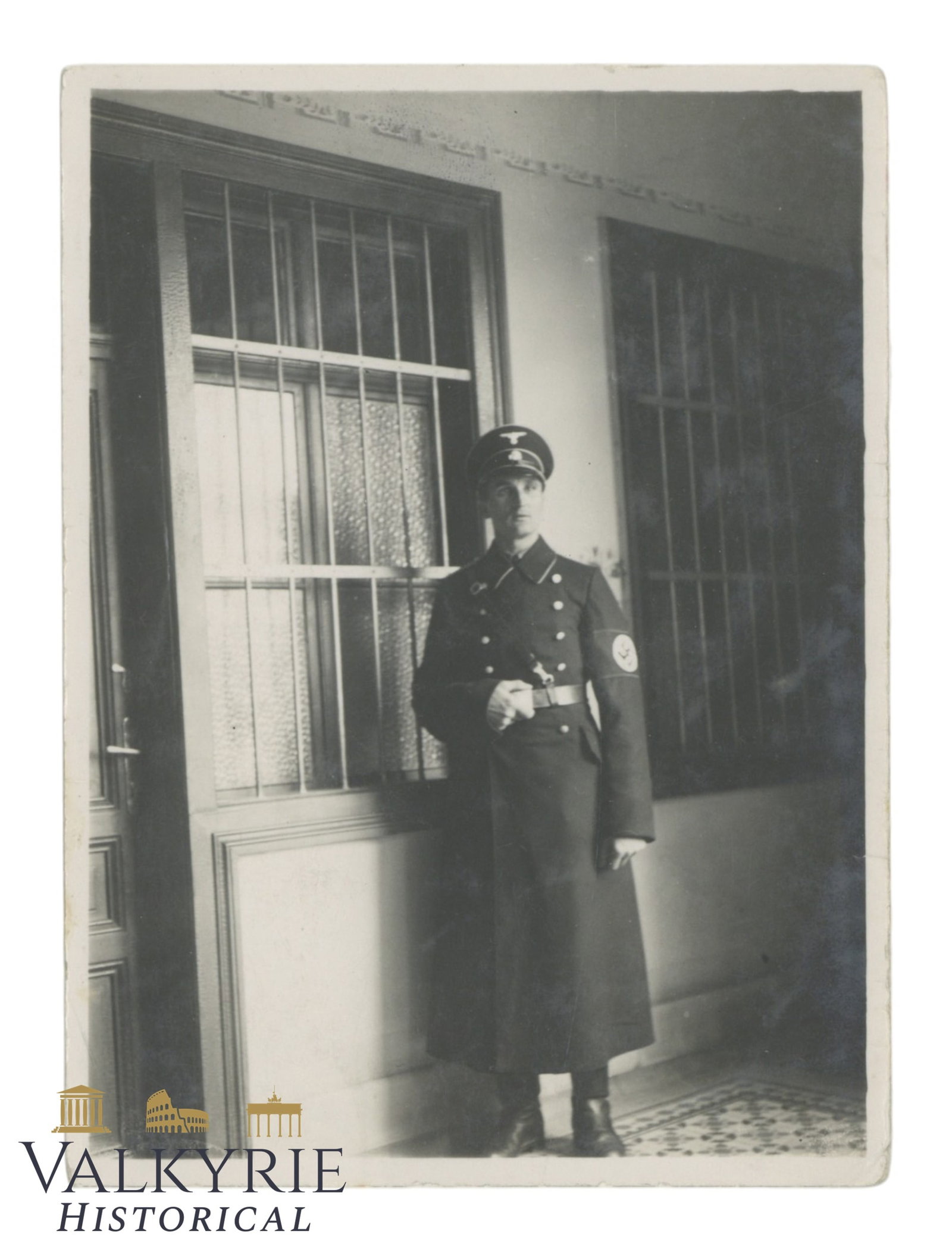 German Photo of an SS Allgemeine Member Dedicated to the Family After He Was KIA in 1940 (1 of 2)