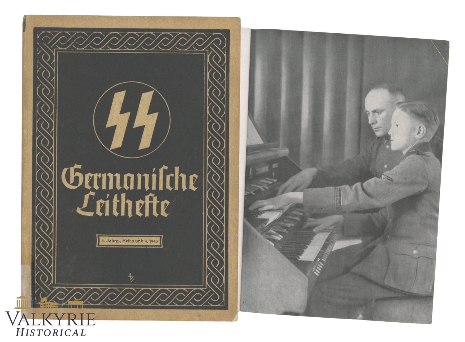 SS Magazine "SS-Germanische Leitheft" - 3th Year - Number 3/4 - 1943: SS Magazine "SS-Germanische Leitheft" (SS-Leadership Magazine". 3th Year - Number 3/4 - 1943. Soft cover. Illustrated magazine. This magazine was published between 1934 to 1945 and it was for the