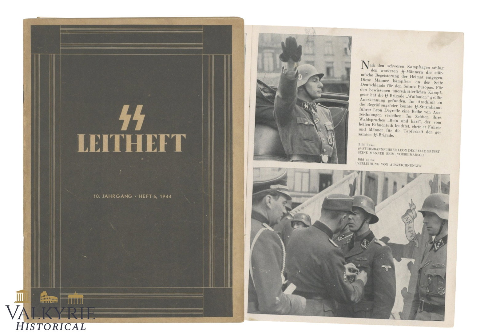 SS Magazine "SS-Leitheft" -10th Year - Number 4 - 1944 (1 of 11)