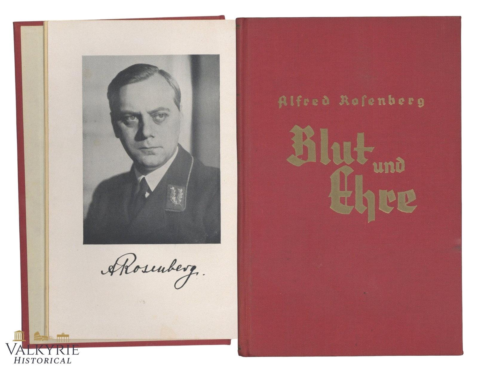 Nazi Philosopher Alfred Rosenberg's "Blood and Honor. A Struggle For The German Renaissance": Nazi Philosopher Alfred Rosenberg's "Blood and Honor. A Struggle For The German Renaissance". Hard cover. With speeches and texts of Alfred Rosenberg from 1919 to 1933. Published in 1935. 380 pages. S
