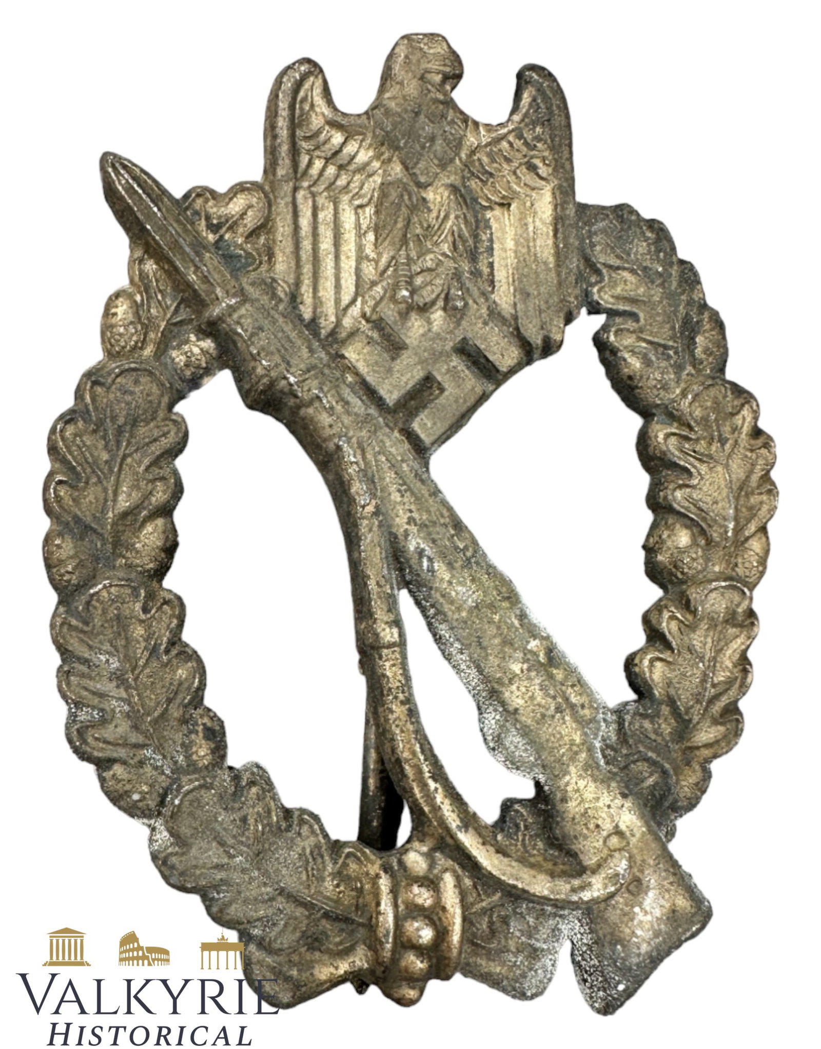 Infantry Assault Badge in Silver by Rudolf Souval - Marked (1 of 8)