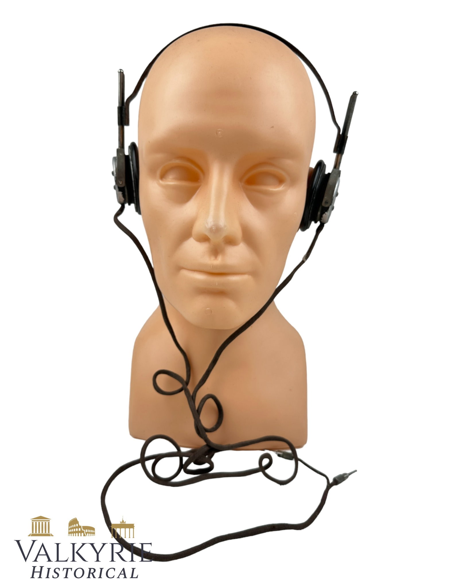 German Army III Reich Period Radio Operator Earphone Set (1 of 10)