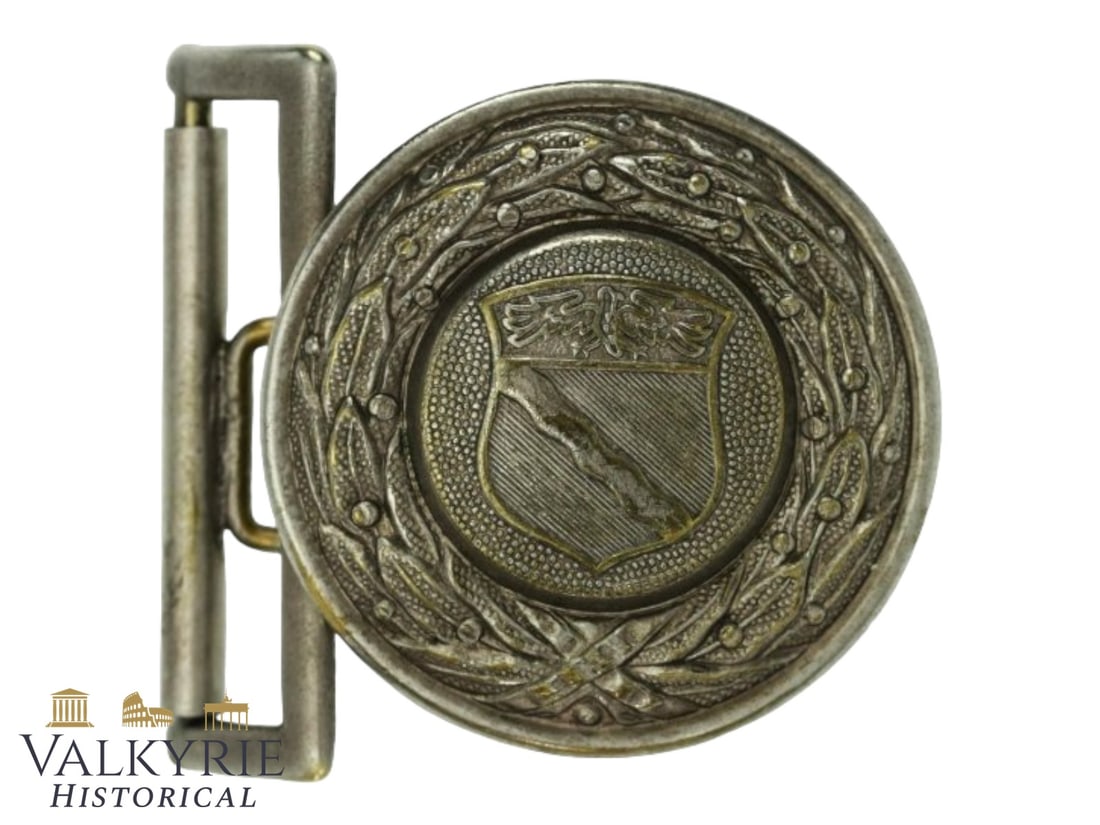 German Province of Rheinland Fire Brigade Brass Buckle - Feuer 1930s: Province of Rhineland until 1936 fire brigade (Provinz Rheinland Feuerwehr Feldbindenschloss). Silver plated brass. Recommended variant for Fire buckle collections . Shipping flat cost $25 it doesn't 