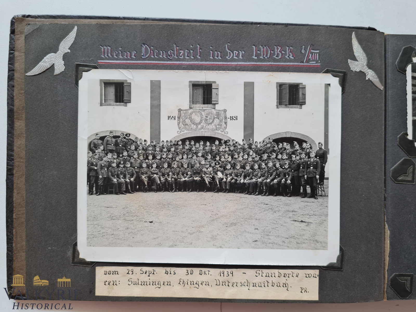 3 Reich - Photo Album of a Luftwaffe Gefreiter- Westwall - France - Amazing: Very nice photo album that belonged to a Luftwaffe Gefreiter who was sent to the French campaign during WW2 in 1940 and to the Westwall defensive line. This photo album has very high quality not only 