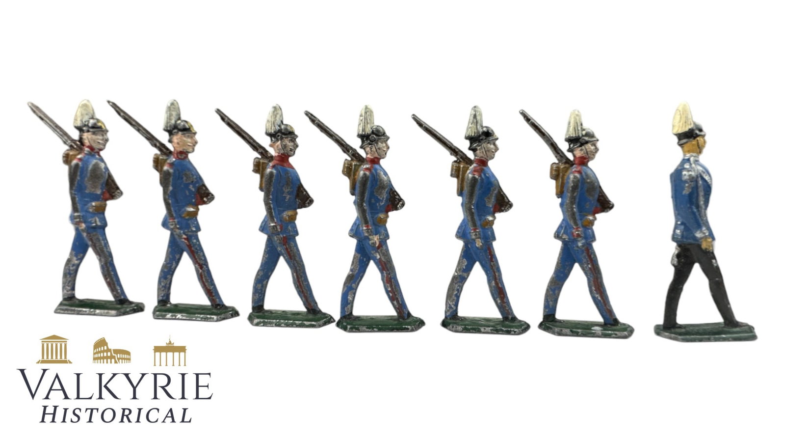 Set of 7 Lead Toy Soldiers of German Manufacture (1 of 11)