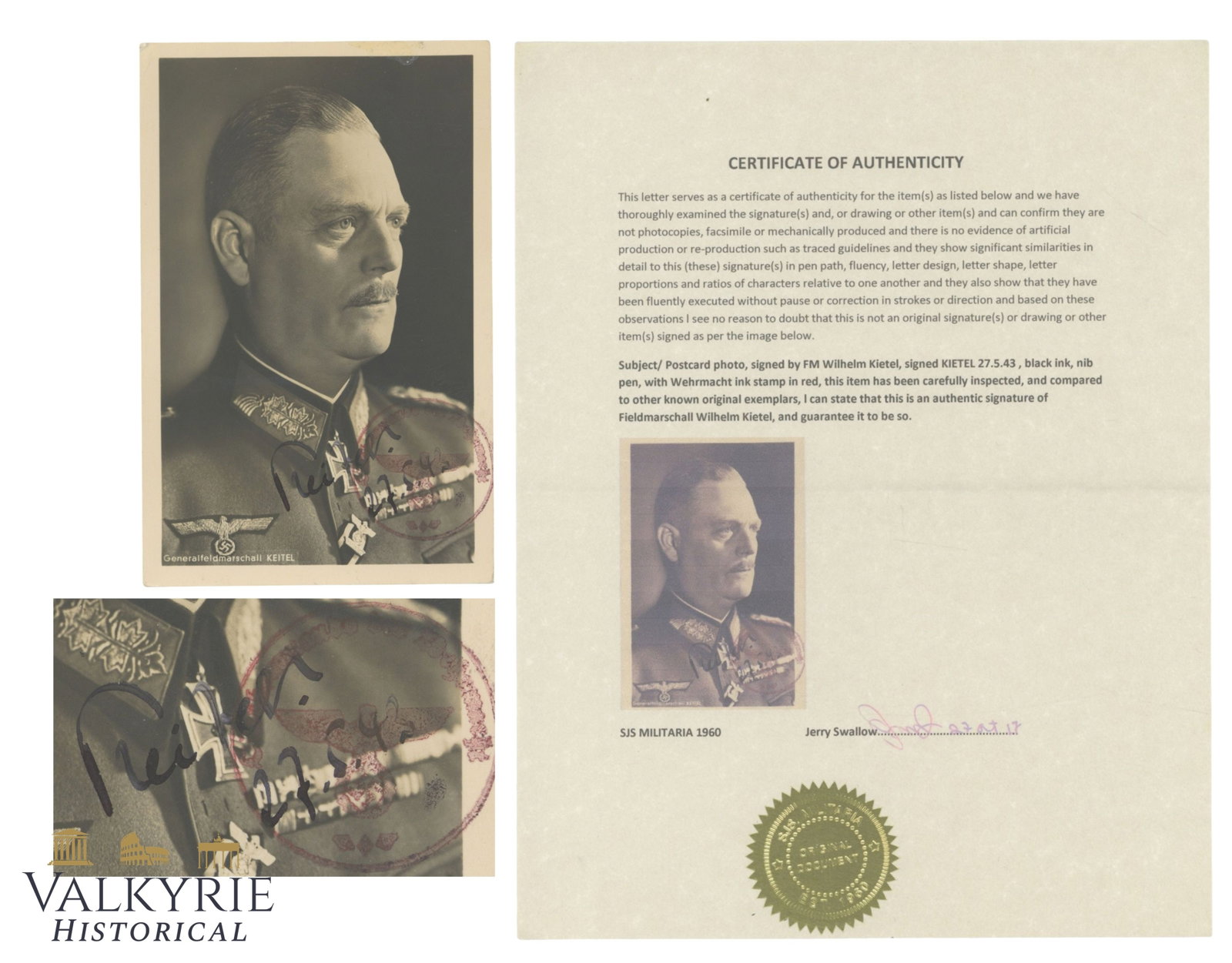 Signed Wilhelm Keitel Photograph (1 of 5)