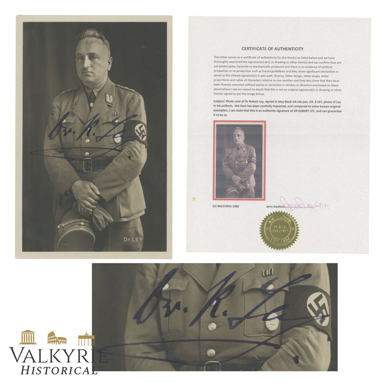Signed Dr. Robert Ley Photograph (1 of 6)