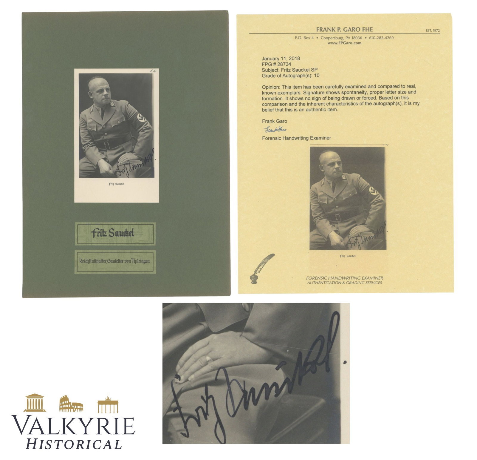 Signed Fritz Sauckel Photograph (1 of 7)