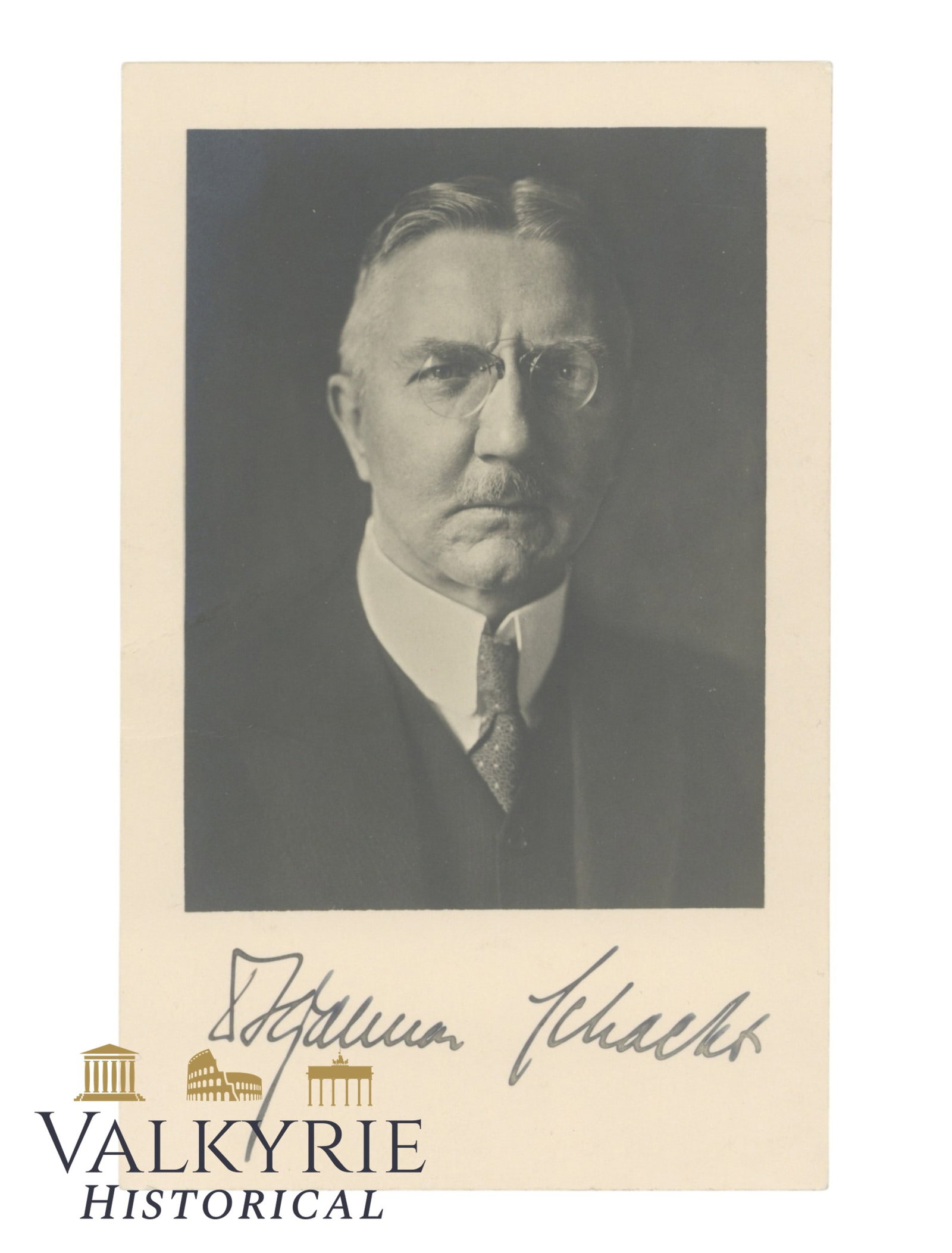 Signed Hjalmar Schacht Photograph (1 of 3)