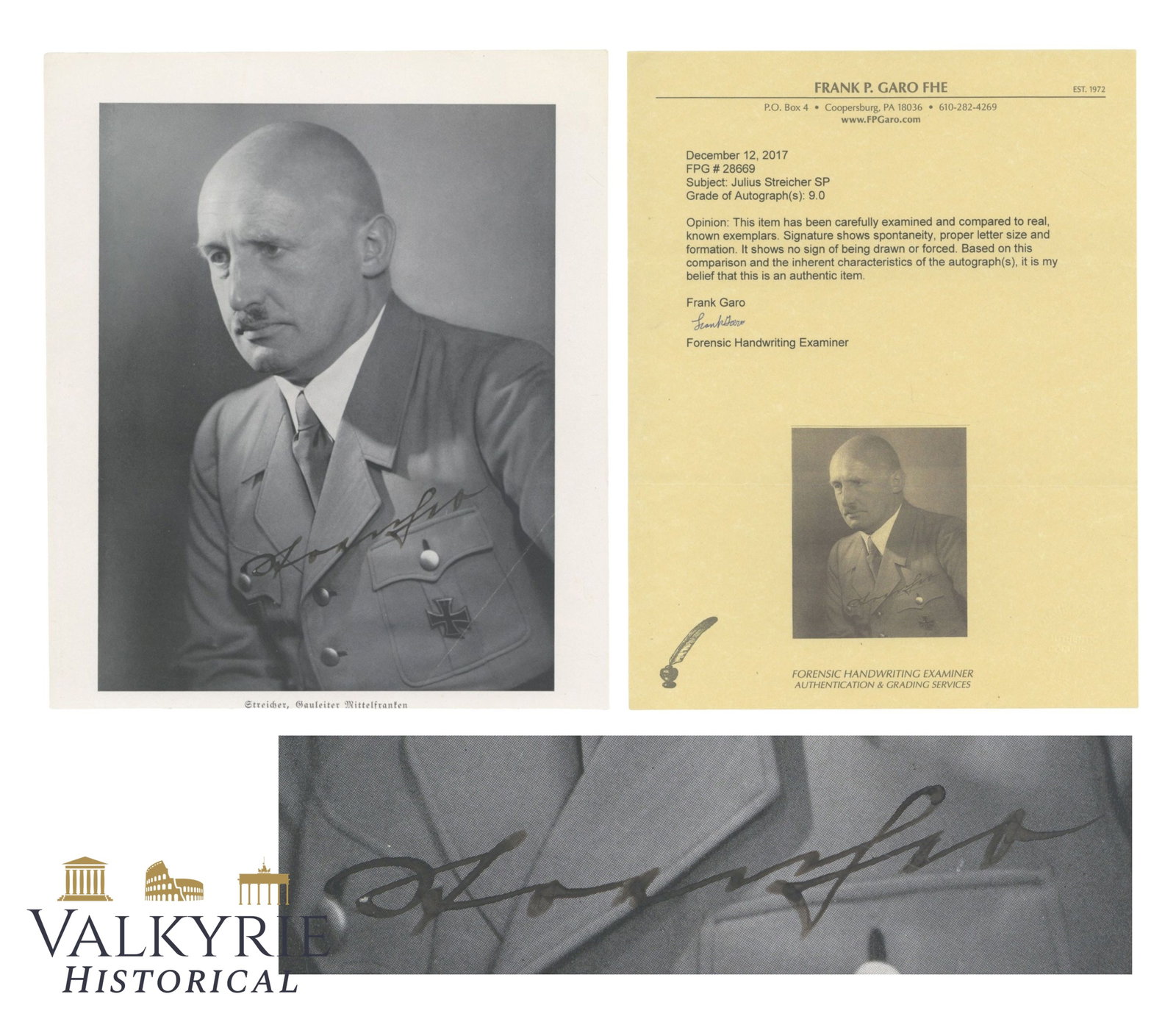 Signed Julius Streicher Photograph (1 of 5)