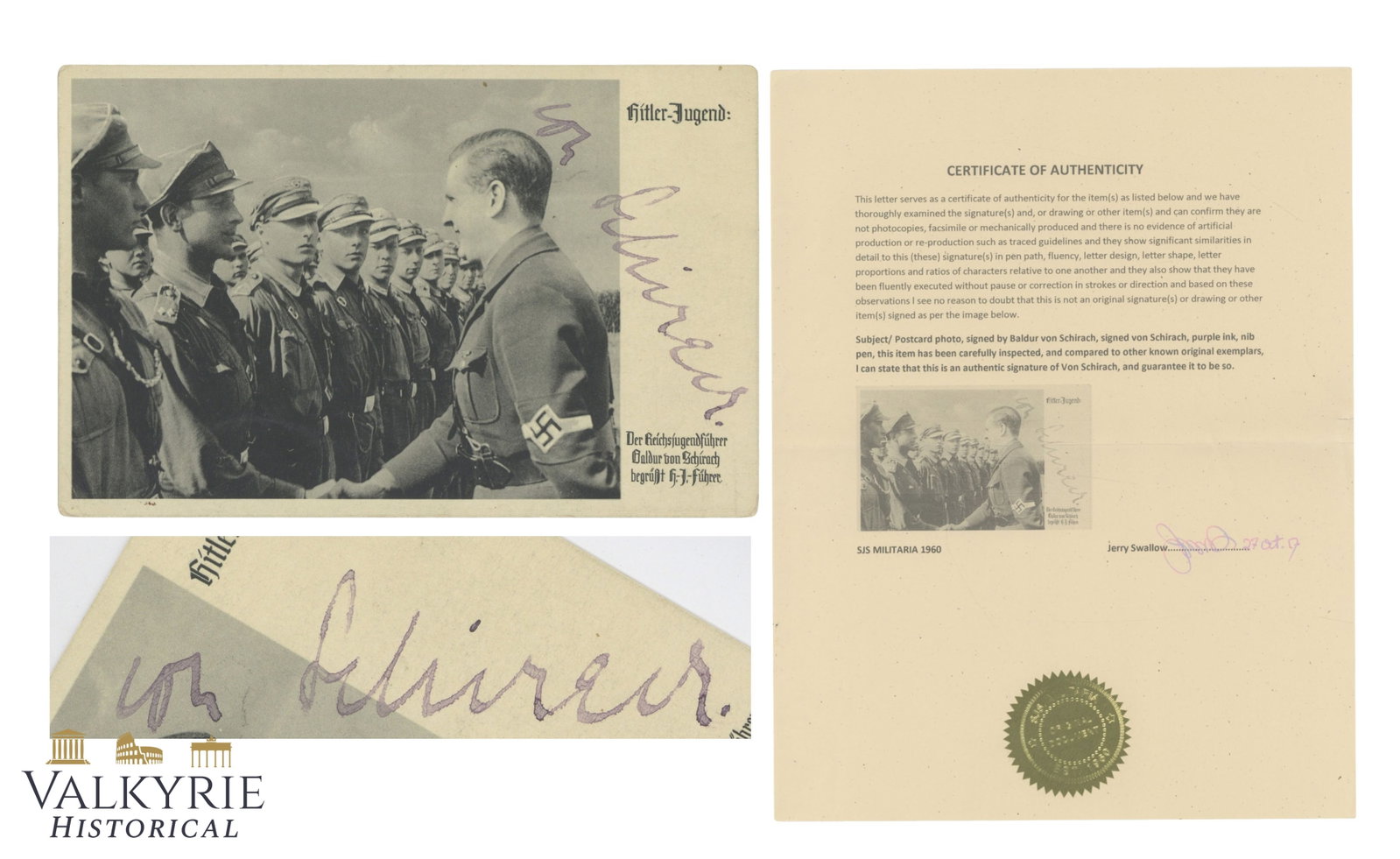 Signed Baldur Von Schirach Photograph (1 of 4)