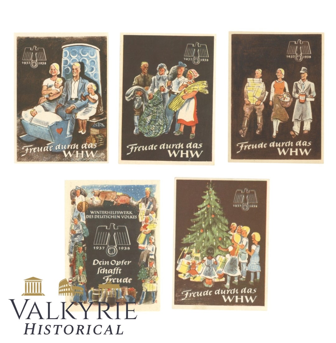 5 Different Propaganda Leaflets of the WHW Campaign During Winter of 1937/38: 5 Different Propaganda Leaflets of the WHW Campaign During Winter of 1937/38. Shipping flat cost $25 it doesn't matter how many items you win. you pay just $25 for shipping.