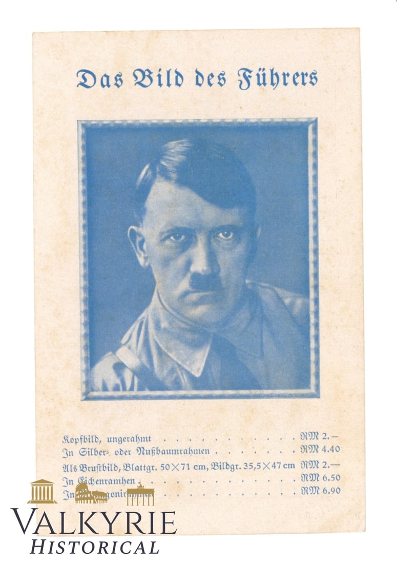German Advertisement Leaflet of 2 Books "Das Bild des Fuhrers" and "Jugend am Werk": German Advertisement Leaflet of 2 Books "Das Bild des Fuhrers" and "Jugend am Werk". With information about the prices and a synopsis of both books and how to order them to the publishing house.Size: 
