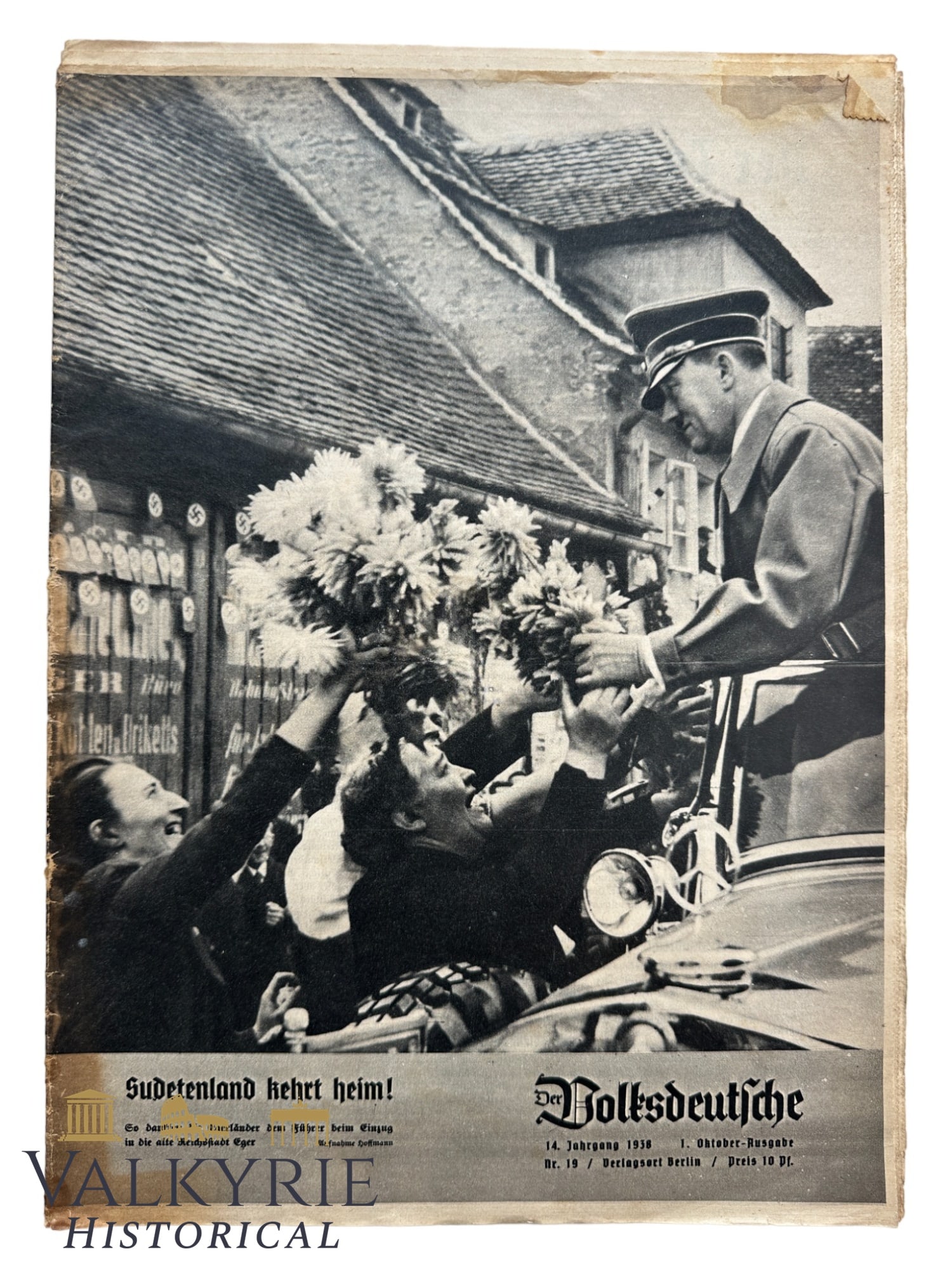 German Magazine "Der Volksdeutsche" - Nr. 19 - 1. October 1938 - "Sudetenland Returns Home!"