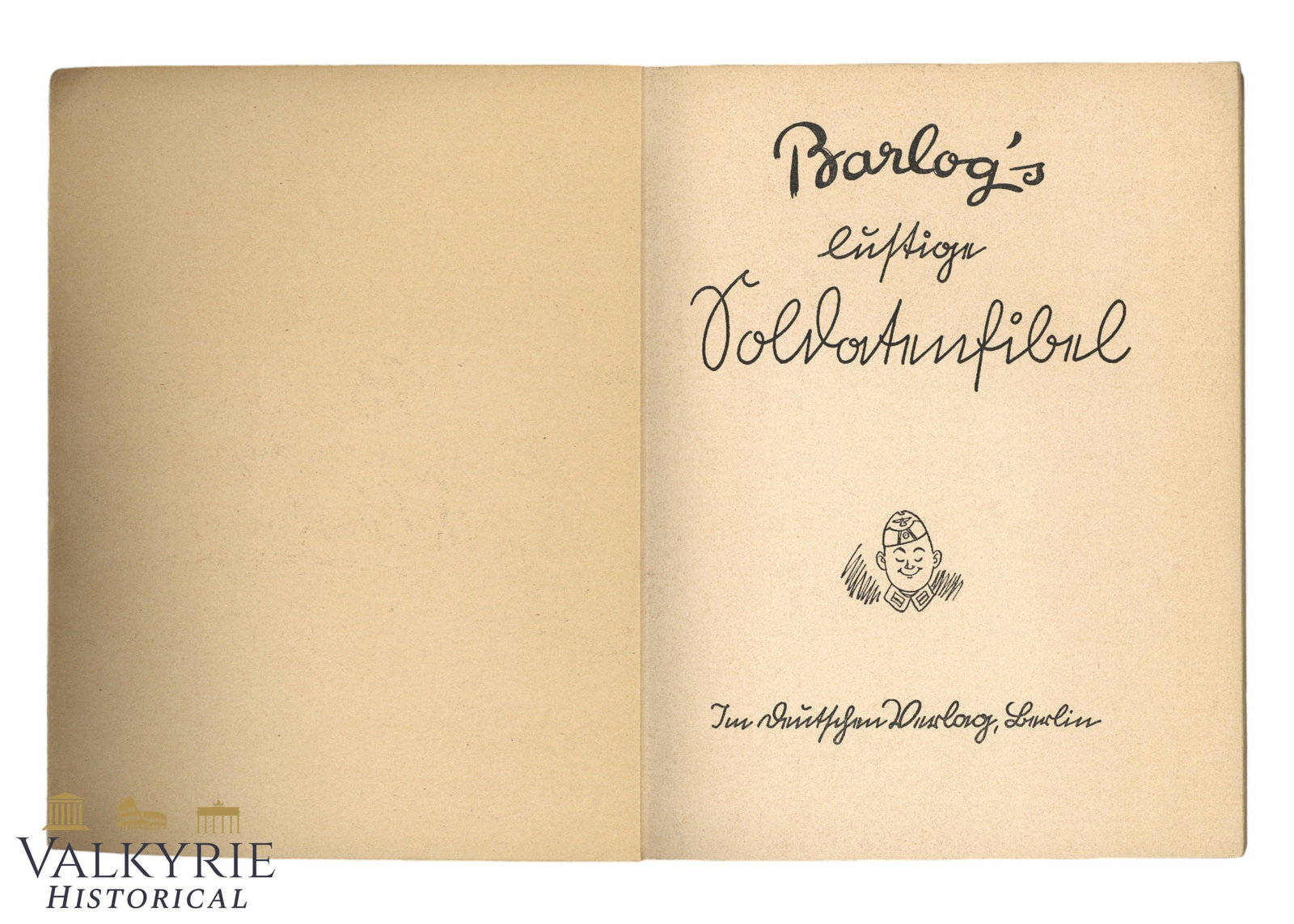 German Humour Booklet "Balrog's Funny Soldier's Primer" by Ferdinand Barlog - 2