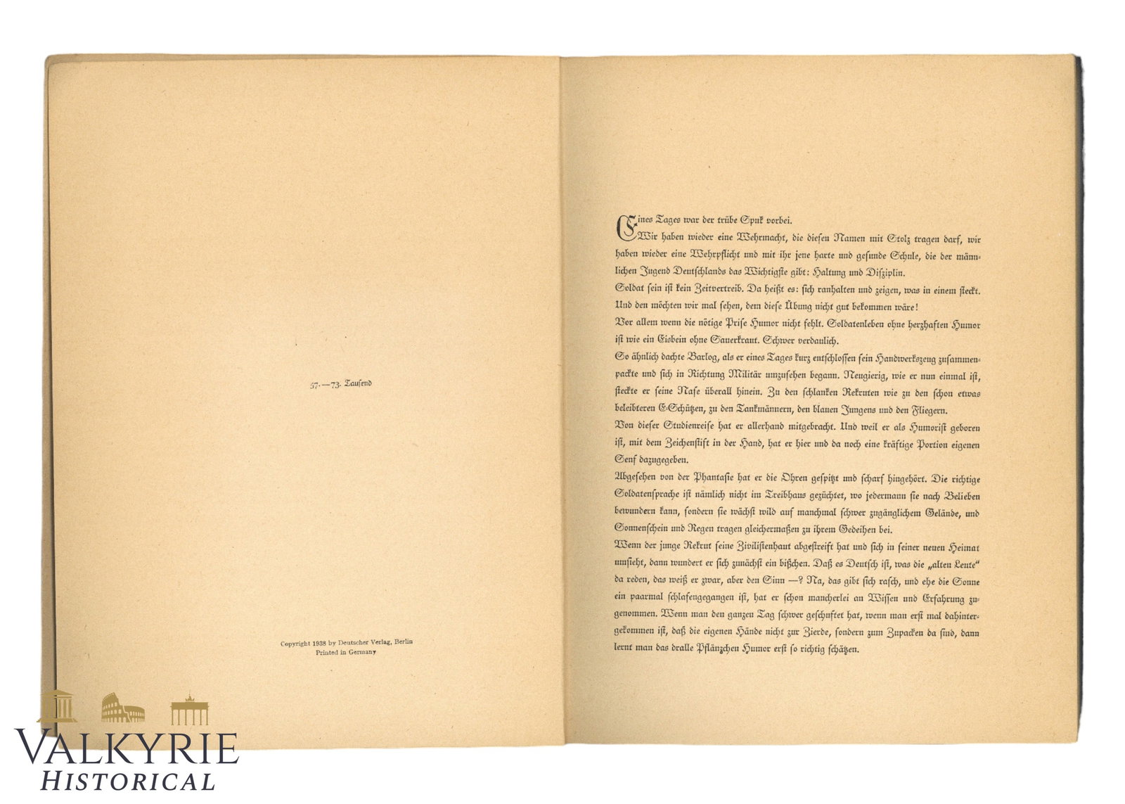 German Humour Booklet "Balrog's Funny Soldier's Primer" by Ferdinand Barlog - 3