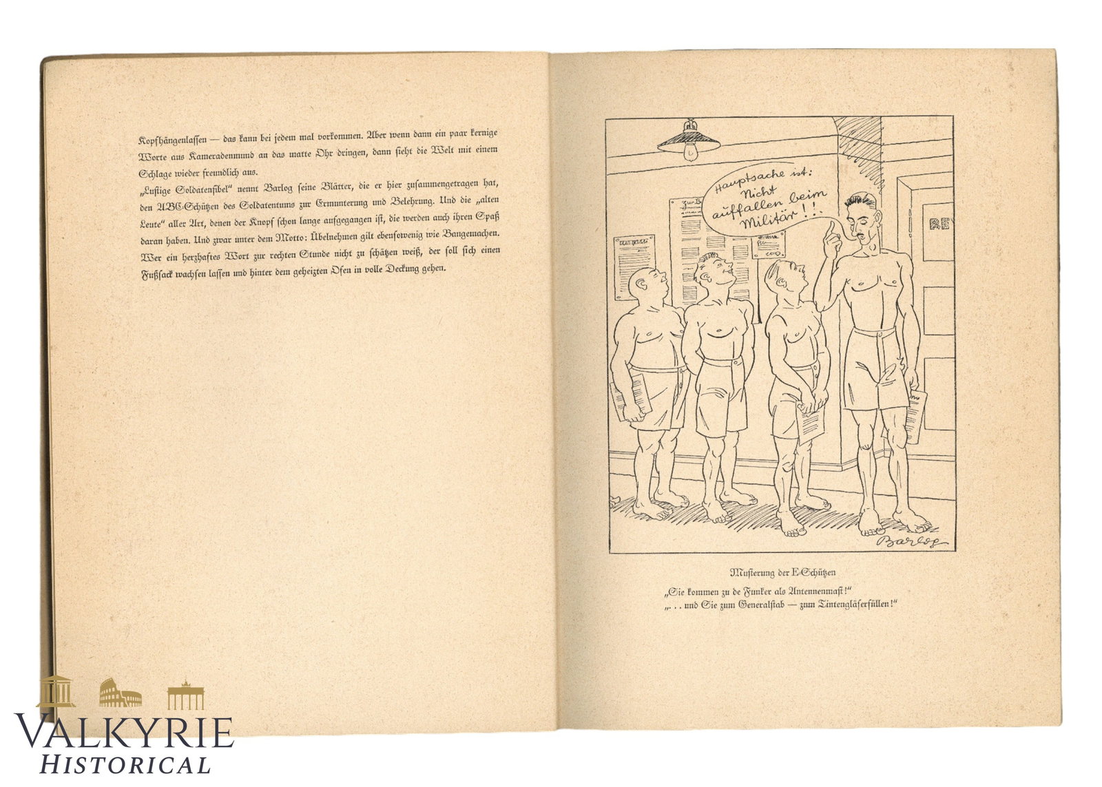 German Humour Booklet "Balrog's Funny Soldier's Primer" by Ferdinand Barlog - 4