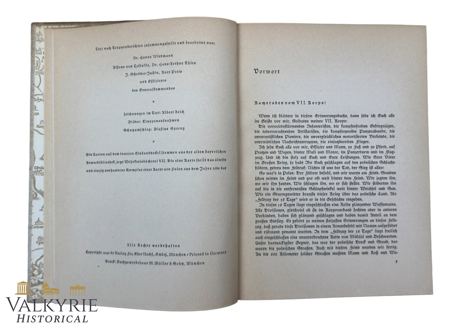 German Book "We Moved to Poland" by Generalkommando VII Armeekorps - 5