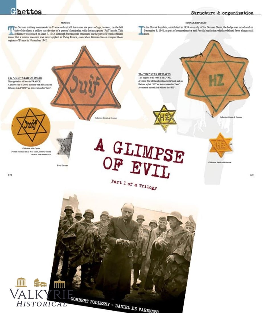 Book "A Glimpse of Evil. Part I" The Best Study Ever Written About the Holocaust Artifacts: Book "A Glimpse of Evil" The Best Study Ever Written About the Holocaust Artifacts. Written by Norbert Podlesny. High quality edition with hard cover, photos in colour and never seen Holocaust related