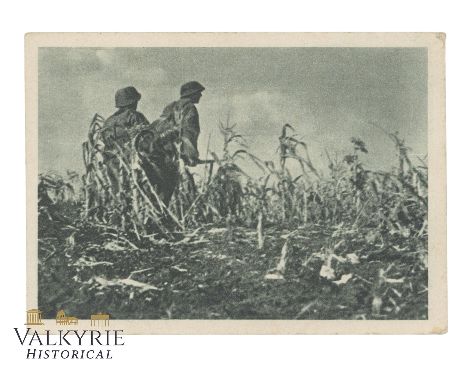 German Waffen SS Propaganda Postcard "SS Panzer Grenadiers Attack!" (1 of 2)