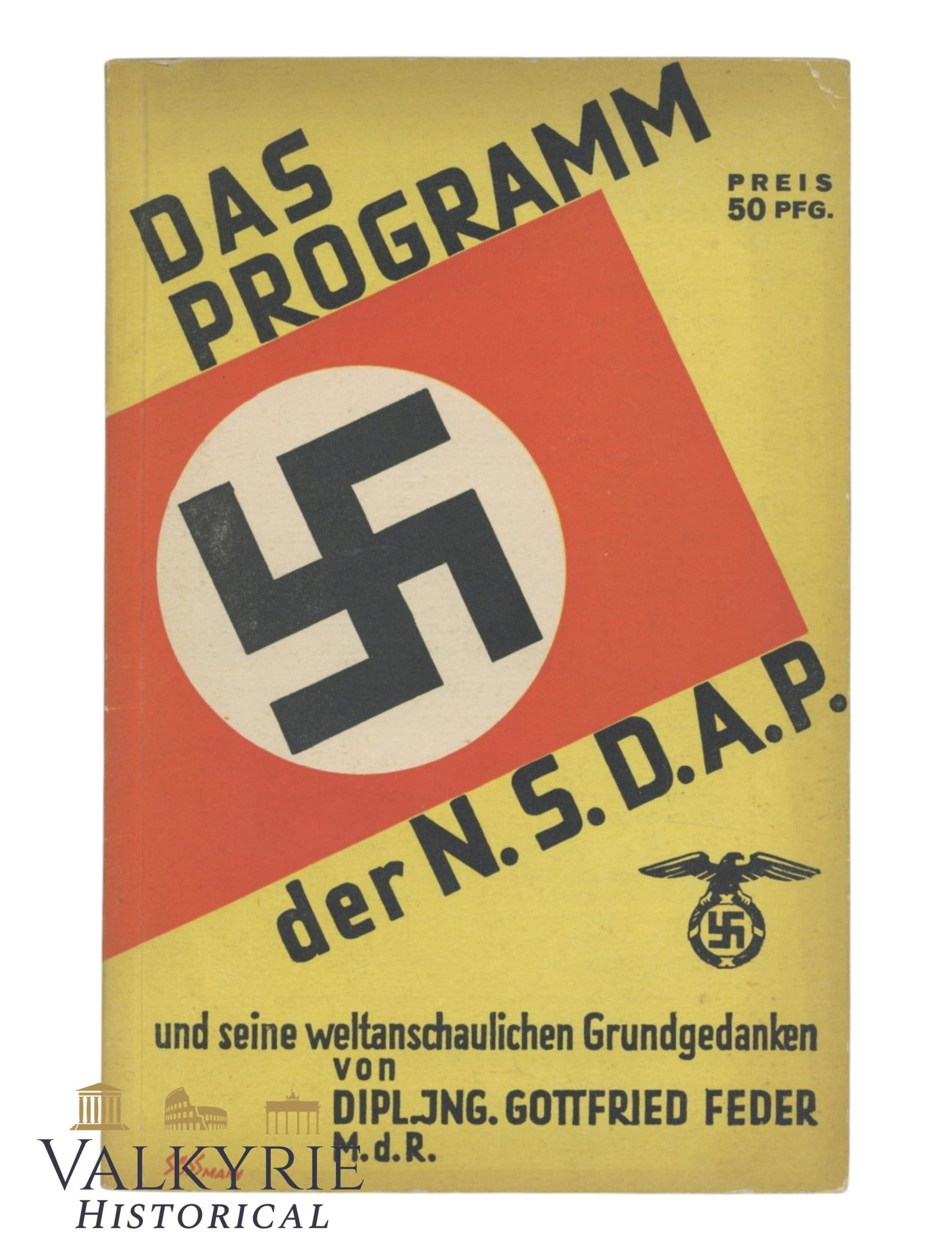 German Book "The Programme of the NSDAP" by Gottfried Feder (1 of 10)