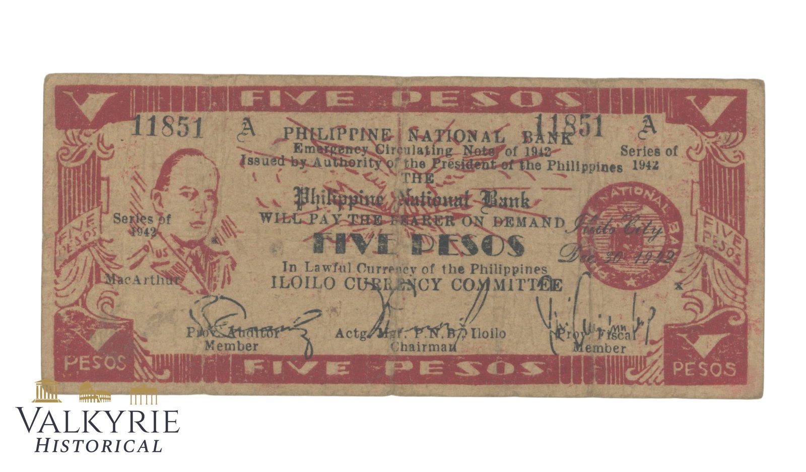 Philippines – Iloilo 5 pesos 1942, Pick – S313x1 Falsum, AU: Philippines – Iloilo 5 pesos 1942, Pick – S313x1 Falsum, AU. Shipping flat cost $25 it doesn't matter how many items you win. you pay just $25 for shipping.