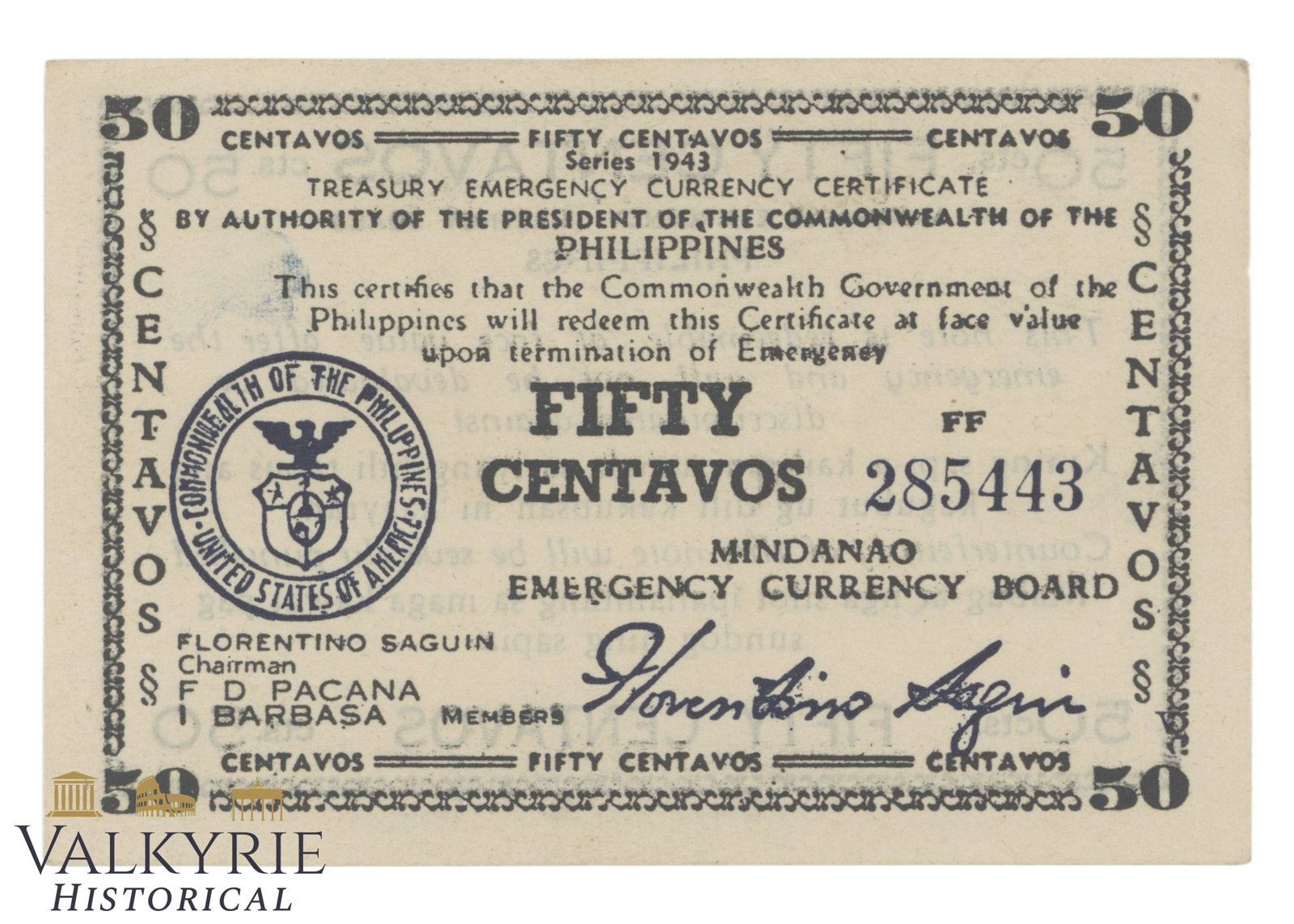 Philippines - Mindanao - Misamis Occidental, 50 centavos, 1942, Pick, 571, VF-,: Philippines - Mindanao - Misamis Occidental, 50 centavos, 1942, Pick, 571, VF-, Shipping flat cost $25 it doesn't matter how many items you win. you pay just $25 for shipping.