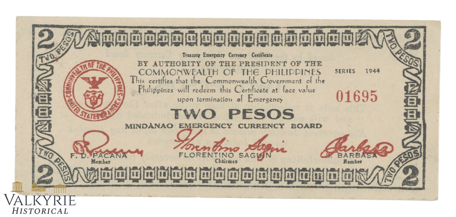 Philippines – Mindanao, 2 Pesos, 1944, Pick S524a, XF/EF+: Philippines – Mindanao, 2 Pesos, 1944, Pick S524a, XF/EF+ . Shipping flat cost $25 it doesn't matter how many items you win. you pay just $25 for shipping.