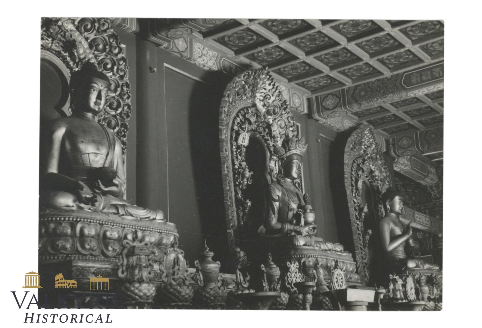 Arczynski Artistic Photograph: Temple Interior, Beijing, China, probably from the 1950s.: Arczynski Artistic Photograph: Temple Interior, Beijing, China, probably from the 1950s.The photographer was made by:Stefan Arczynski (31 July 1916 – 28 August 2022) was a Polish photographer, photo