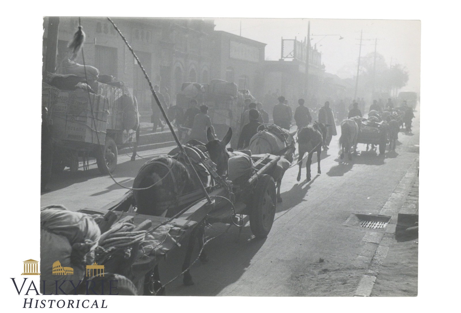 Arczynski Artistic Photograph: Traffic on the streets of Beijing, China, from the 1950s. (1 of 2)