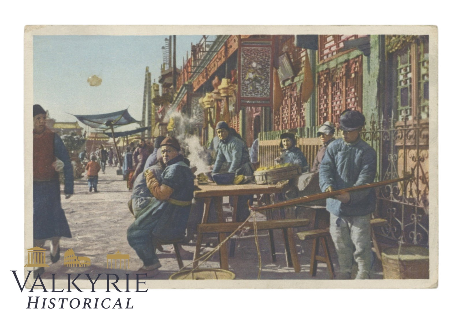 Beijing, China - Street life of Pekin- circa 1920.: Beijing, China - Street life of Pekin- circa 1920. Flat shipping cost $25; it doesn't matter how many items you win. You pay just $25 for shipping.