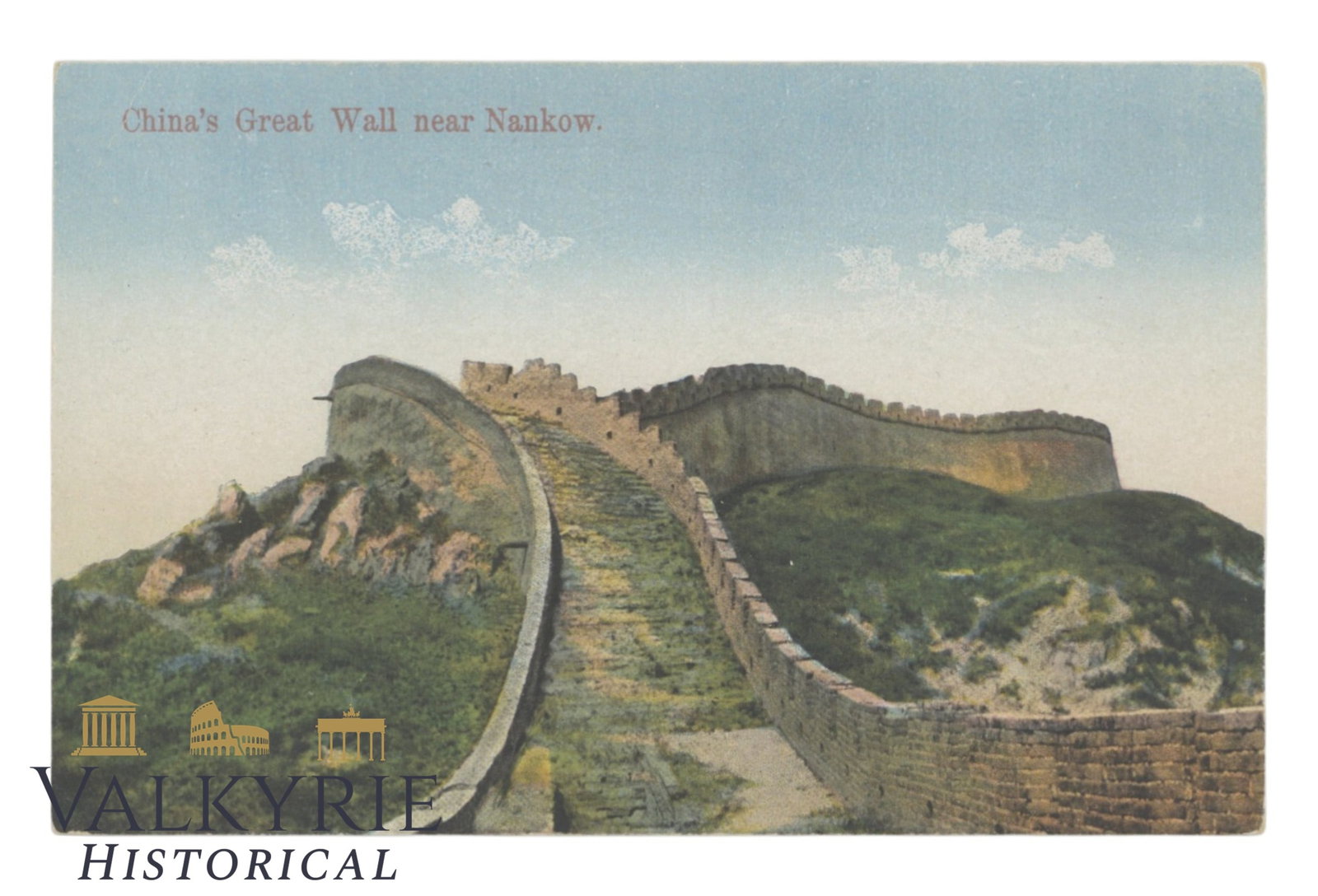 China - China's Great Wall Near Nankow - circa 1920.: China - China's Great Wall Near Nankow - circa 1920. Flat shipping cost $25; it doesn't matter how many items you win. You pay just $25 for shipping.