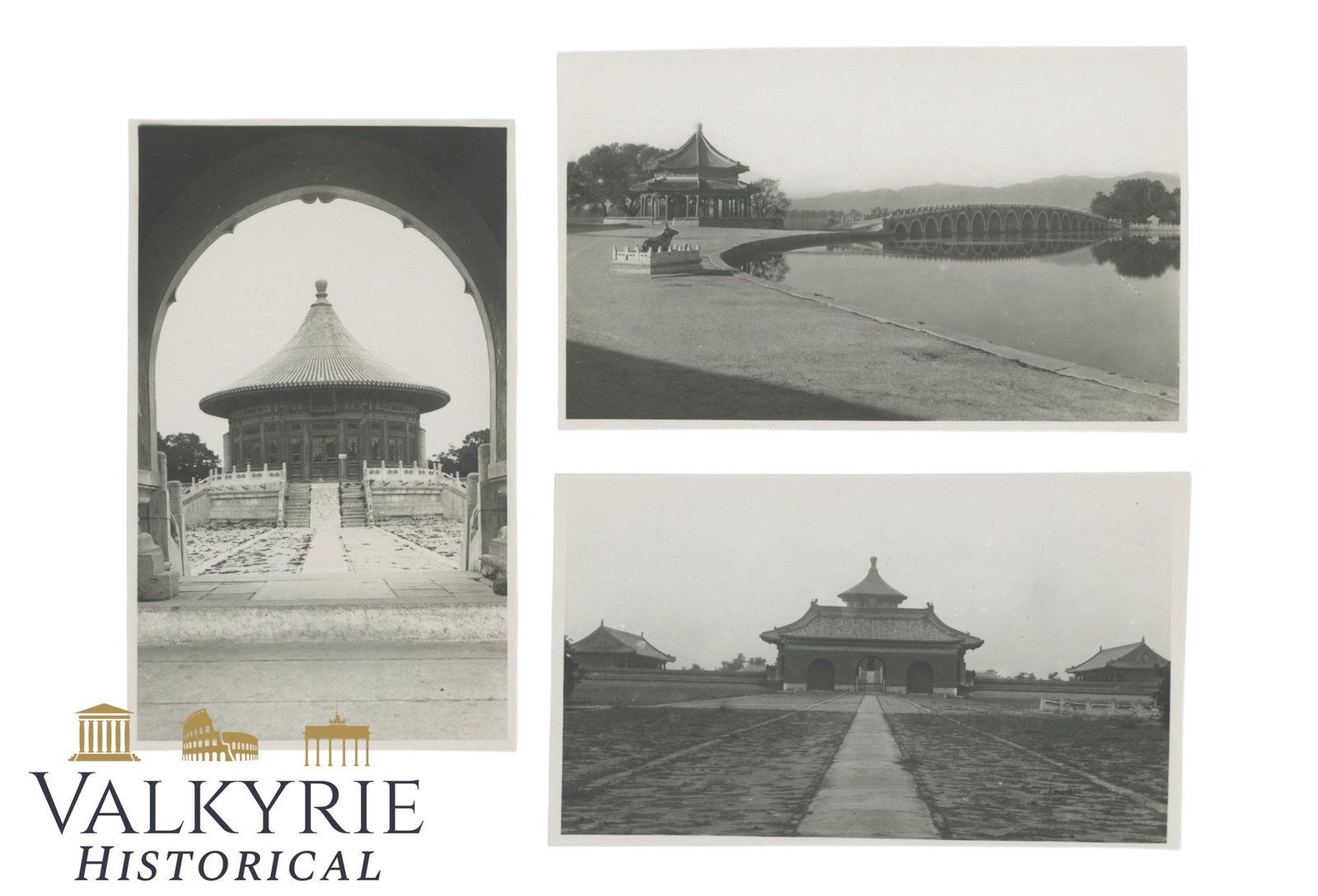 Beijing China - 3 photos from Forbidden City - circa 1930. (1 of 2)
