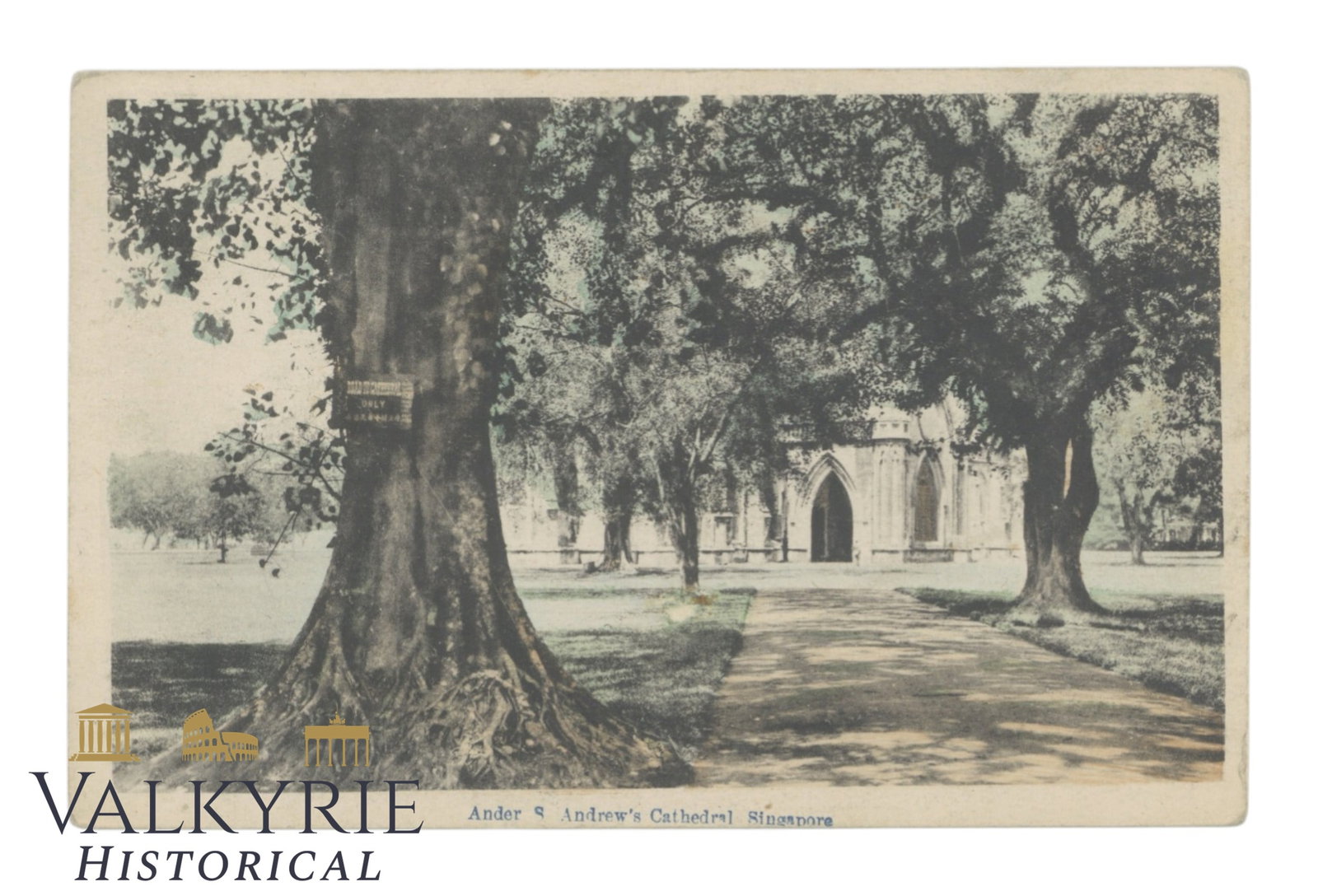 Singapore - Andrew's Cathedral - around 1920. (1 of 2)