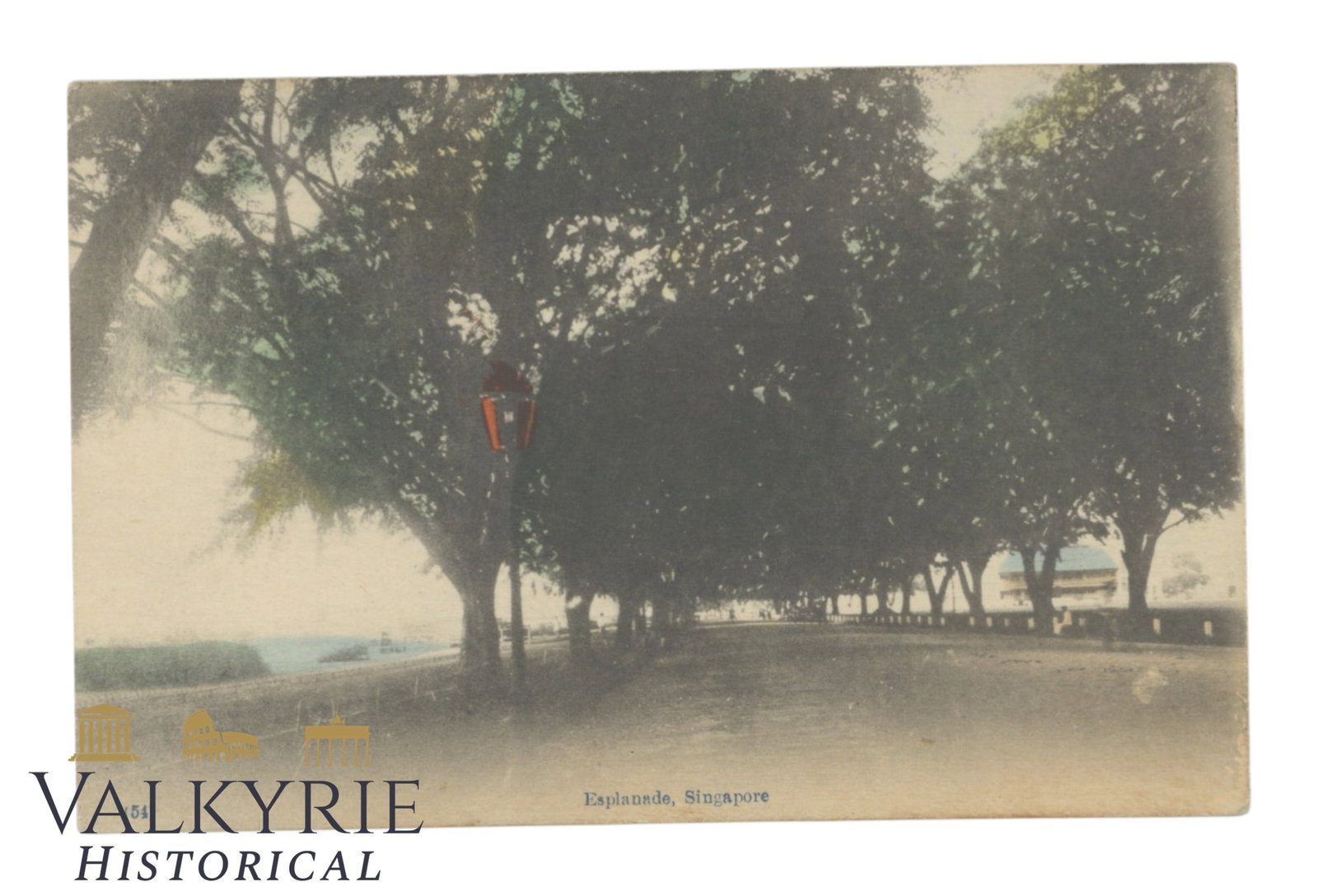 Singapore - Esplanade - around 1920. (1 of 2)