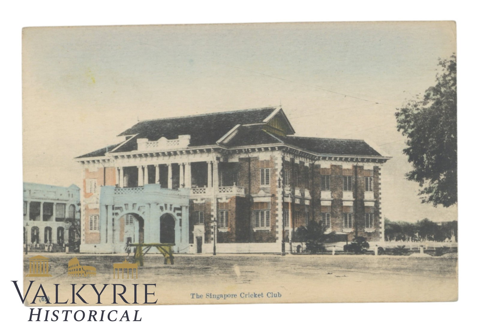 Singapore - Cricket Club - around 1920.: Singapore - Cricket Club - around 1920. Shipping flat cost $25 it doesn't matter how many items you win. you pay just $25 for shipping.