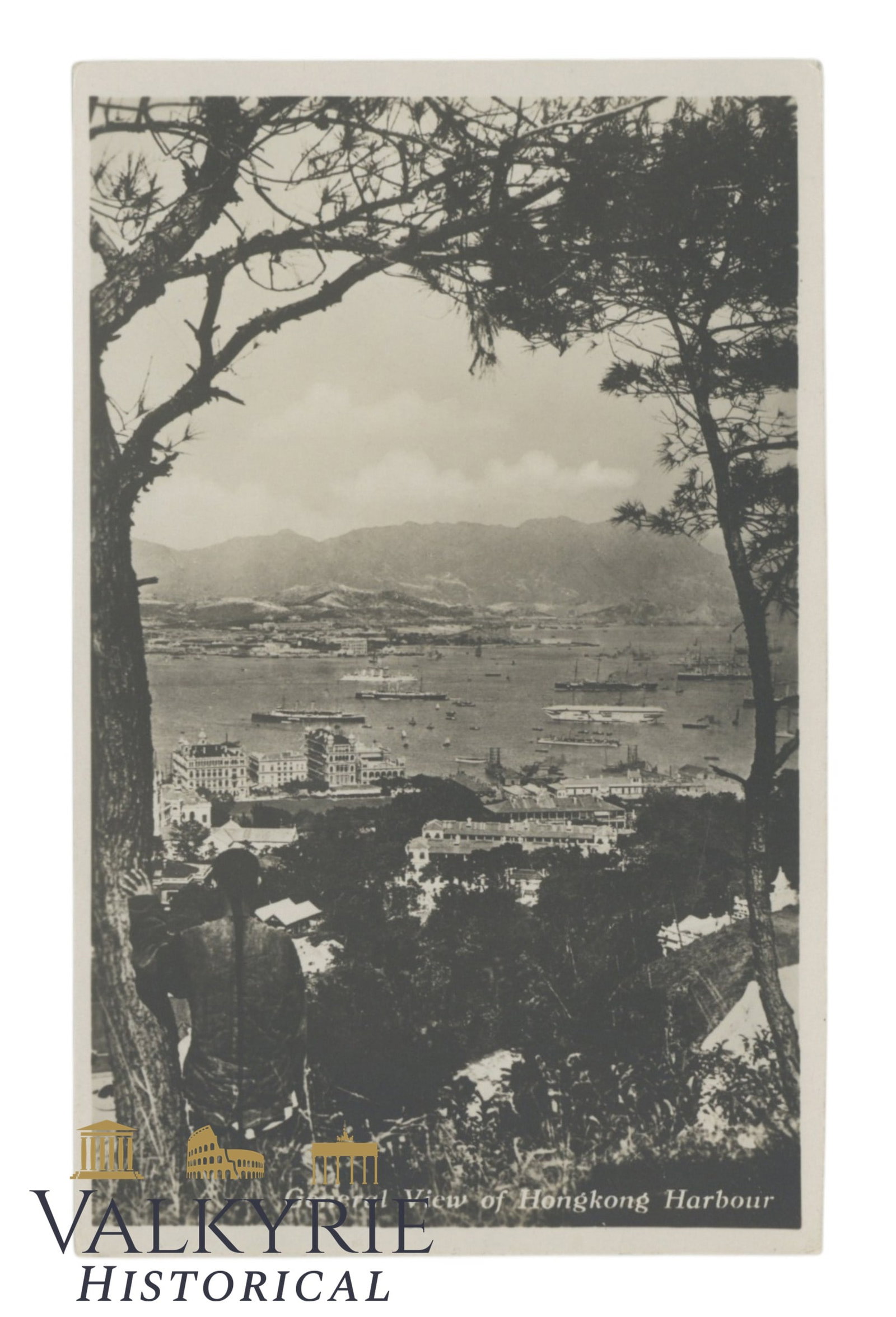 Hong Kong - General View of Hong Kong Harbour - around 1930. (1 of 2)
