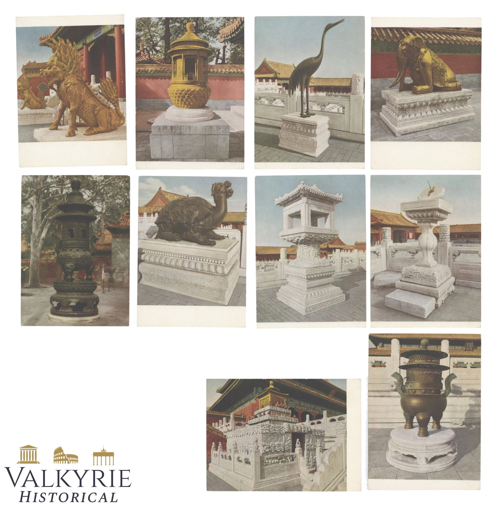 China - Beijing - Set of 10 Postcards - Forbidden City Architecture - 1957. (1 of 7)