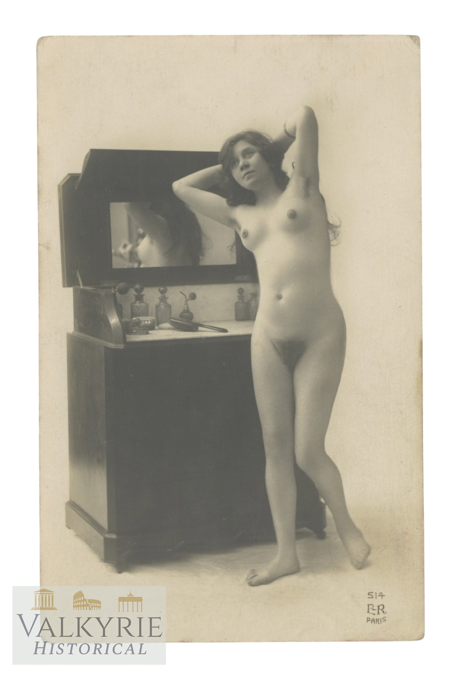 Artistic Photo - Female Nudes. Postcard size, circa 1910-1930. (1 of 2)